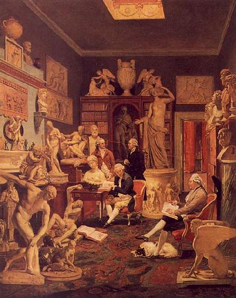  Johann Zoffany Charles Towneley's Library in Park Street oil painting picture